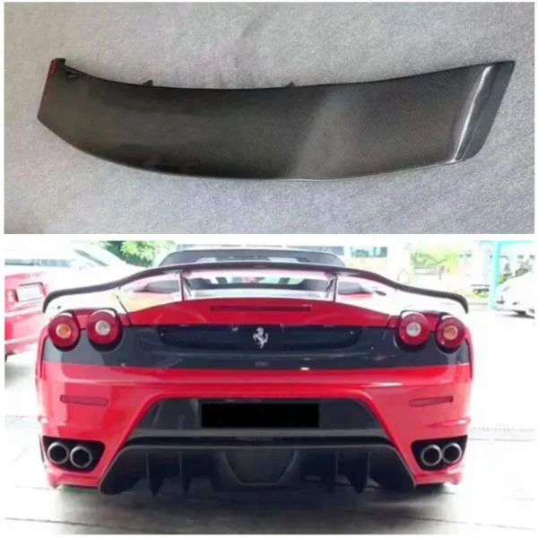 For Ferrari 430 High Quality Real Carbon Fiber Spoiler REAR WING TRUNK LIP SPOILERS GT-Style - - Racext 1