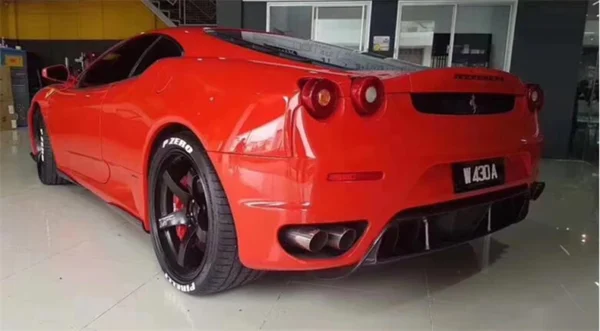 For Ferrari 430 REAL Carbon Fiber Front Lip Splitters Rear Diffuser Bumper Kit Spoiler High Quality Accessories - - Racext 5