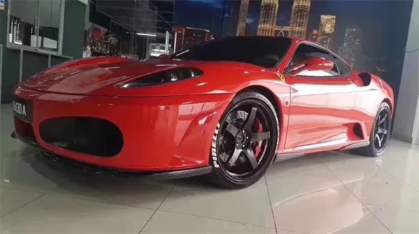 For Ferrari 430 REAL Carbon Fiber Front Lip Splitters Rear Diffuser Bumper Kit Spoiler High Quality Accessories - - Racext 4