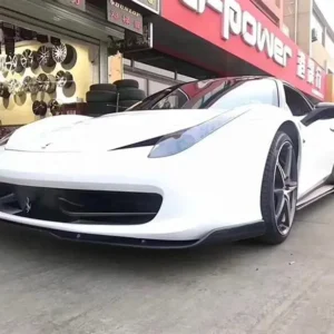For Ferrari 458 2011-No REAL Carbon Fiber Front Lip Splitters Rear Diffuser Bumper Spoiler Veloce-Style High Quality Accessories - - Racext 13