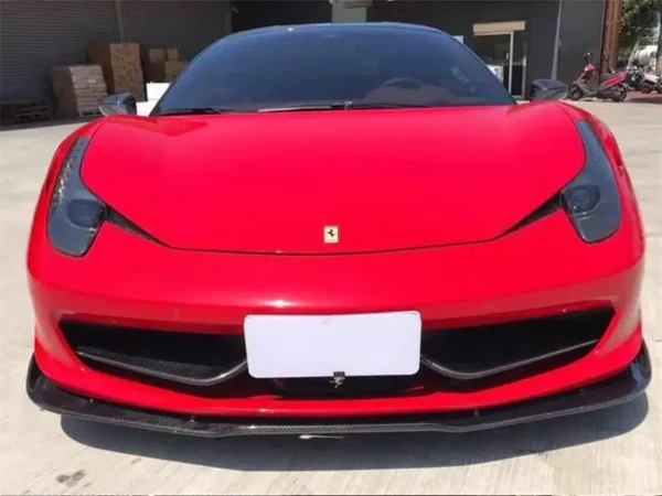 For Ferrari 458 2011-No REAL Carbon Fiber Front Lip Splitters Rear Diffuser Bumper Spoiler Veloce-Style High Quality Accessories - - Racext 3