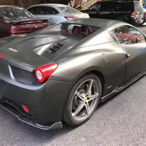 For Ferrari 458 2011-No REAL Carbon Fiber Front Lip Splitters Rear Diffuser Bumper Spoiler Veloce-Style High Quality Accessories - - Racext 15