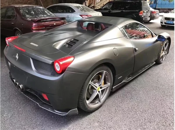 For Ferrari 458 2011-No REAL Carbon Fiber Front Lip Splitters Rear Diffuser Bumper Spoiler Veloce-Style High Quality Accessories - - Racext 6