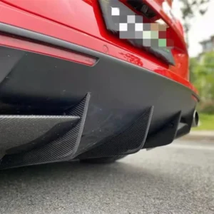 For Ferrari California T 2015-No REAL Carbon Fiber Rear Diffuser Bumper Kit Spoiler Lip Splitters High Quality Car Accessories - - Racext 9