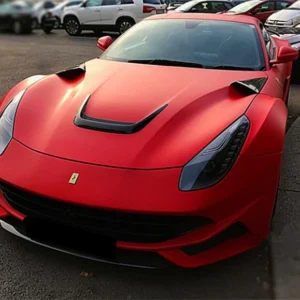 For Ferrari F12 2013-NO Real Carbon Fiber Front Engine Hood Bonnet Vent Decorate Tim Cover High Quality Car Accessories - - Racext 11