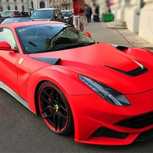 For Ferrari F12 2013-NO Real Carbon Fiber Front Engine Hood Bonnet Vent Decorate Tim Cover High Quality Car Accessories - - Racext 9