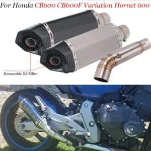 For Honda CBF600N CB600 CB600F Variation Hornet 600 Motorcycle Exhaust Escape Middle Link Pipe Muffler DB Killer Slip on