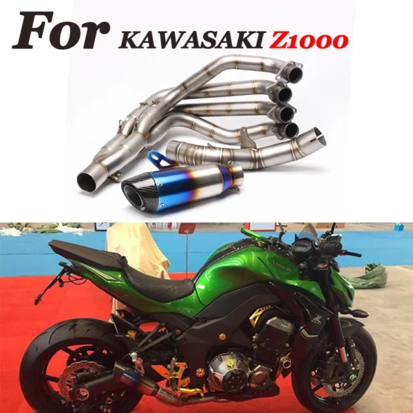 For Kawasaki Z1000 Z1000SX 2010-2020 Full System Motorcycle GP Exhaust Escape Moto Modified Whole Set Tube Carbon Fiber Muffler - - Racext 1
