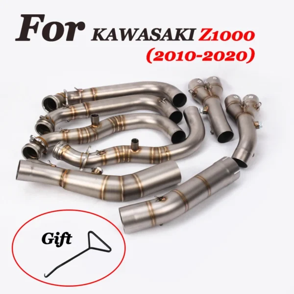 For Kawasaki Z1000 Z1000SX 2010-2020 Full System Motorcycle GP Exhaust Escape Moto Modified Whole Set Tube Carbon Fiber Muffler - - Racext 3