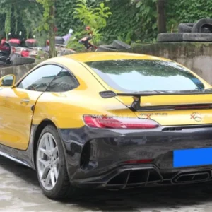 For Mercedes Benz AMG GT GTS GTC 2015-2023 Real Carbon Fiber Spoiler REAR WING TRUNK LIP SPOILERS High Quality GTR Splitters - - Racext 11