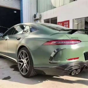 For Mercedes Benz AMG GT50 GT53 GT63 GT63S 2019-2023 REAL Carbon Fiber Rear Diffuser Bumper Air Outlet Spoiler Lip Splitters - - Racext 9