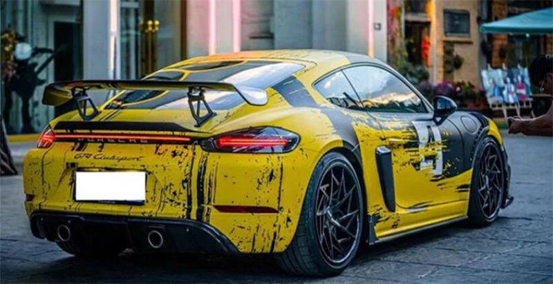 For-Porsche-718-981-987-Boxster-Cayman-2016-2023-High-Quality-Real-Carbon-Fiber-FRP-Primer.jpg Porsche 718 981 987 Boxster Cayman Rear Trunk Wing Spoiler Kit Refits (2016-2023) - - Racext 6