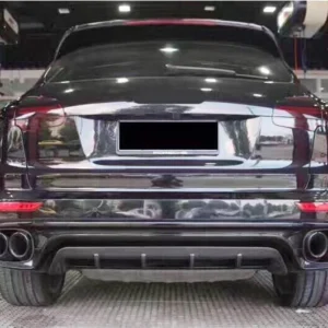 For Porsche Cayenne 958 2015 2016 2017 Real Carbon Fiber Rear Diffuser Lip Spoiler High Quality Bumper Kit Splitter 12 - Racext For Porsche Cayenne 958 2015 2016 2017 Real Carbon Fiber Rear Diffuser Lip Spoiler High Quality Bumper Kit Splitter - - Racext 11