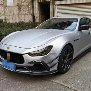 High Quality Real Carbon Fiber Front Lip Rear Diffuser Side Skirt Kit Spoiler Refits For Maserati Giboli 2013 2014 2015 2016 - - Racext 11