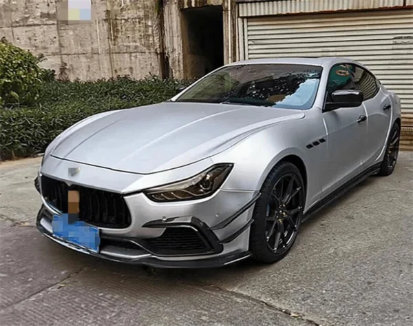 High Quality Real Carbon Fiber Front Lip Rear Diffuser Side Skirt Kit Spoiler Refits For Maserati Giboli 2013 2014 2015 2016 - - Racext 4