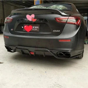 High Quality Real Carbon Fiber Front Lip Rear Diffuser Side Skirt Kit Spoiler Refits For Maserati Giboli 2013 2014 2015 2016 - - Racext 15