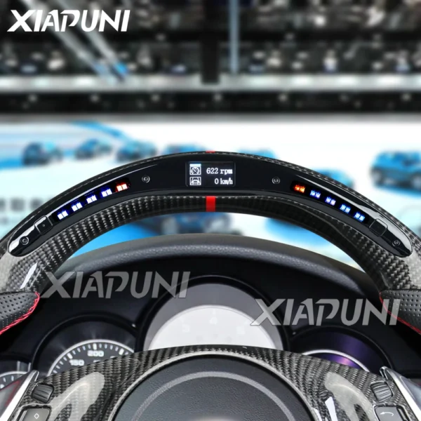 Carbon Fiber LED Steering Wheel Customized for Porsche Cayenne/Panamera 2010-2016 Racing Wheel - - Racext 5