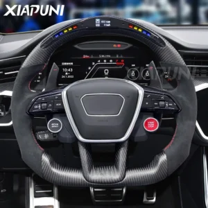 Customized LED Racing Steering Wheel for Audi SQ5-SQ8, A5, A6, A7, RS5, RS6, RS7, Q3, Q4, Q5, Q6, Q7, Q8