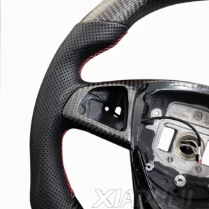 LED Steering Wheel For Benz Mercedes AMG CLA GLC GLB GLS GLE C63 E63 W203 W212 W205 W204 W213 2009-2017 Carbon Fiber Wheel - - Racext 4