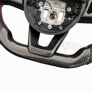 LED Steering Wheel For Benz Mercedes AMG CLA GLC GLB GLS GLE C63 E63 W203 W212 W205 W204 W213 2009-2017 Carbon Fiber Wheel - - Racext 6