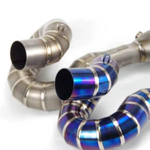 Motorcycle Exhaust Front Pipe Slip-on For Z650 NINJA 650 2017 2018 Connect Modified Muffler Motorcross Full Systems Half Blue - - Racext 13