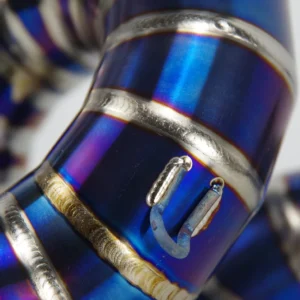 Motorcycle Exhaust Front Pipe Slip-on For Z650 NINJA 650 2017 2018 Connect Modified Muffler Motorcross Full Systems Half Blue - - Racext 11