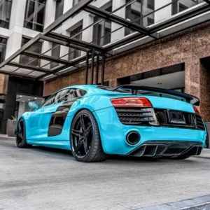 Real Carbon Fiber SPOILER For Audi R8 V8 V10 GT 2007 2008 2009 2010 2011 2012 2013 2014 2015 REAR WING TRUNK LIP SPOILERS - - Racext 13