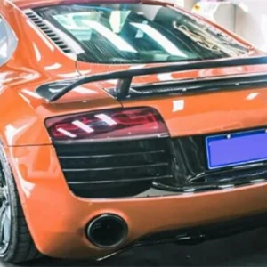Real Carbon Fiber SPOILER For Audi R8 V8 V10 GT 2007 2008 2009 2010 2011 2012 2013 2014 2015 REAR WING TRUNK LIP SPOILERS - - Racext 11