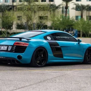 Real Carbon Fiber SPOILER For Audi R8 V8 V10 GT 2007 2008 2009 2010 2011 2012 2013 2014 2015 REAR WING TRUNK LIP SPOILERS - - Racext 15