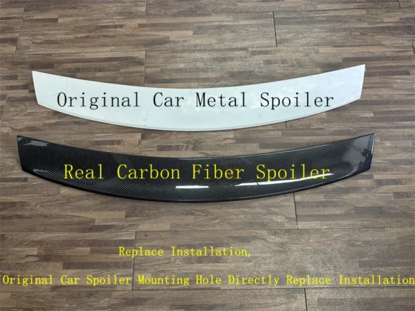 Real Carbon Fiber Spoiler For Mercedes Benz AMG GT GTS GTC C190 2015-2023 High Quality Rear Wing Trunk Lip Refits Spilers - - Racext 2