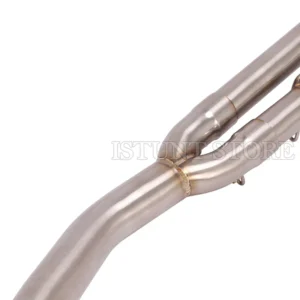 Slip On For Kymco AK550 AK 550 Motorcycle Exhaust Pipe Modified Front Connecting Middle Link Pipe With Catalytic Escape Muffler - - Racext 11