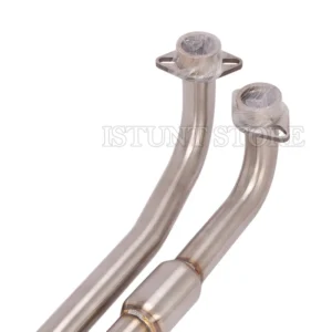 Slip On For Kymco AK550 AK 550 Motorcycle Exhaust Pipe Modified Front Connecting Middle Link Pipe With Catalytic Escape Muffler - - Racext 9