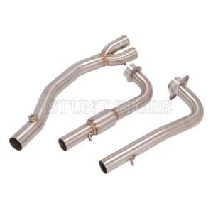 Slip On For Kymco AK550 AK 550 Motorcycle Exhaust Pipe Modified Front Connecting Middle Link Pipe With Catalytic Escape Muffler - - Racext 7