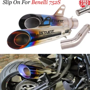 Slip On for Benelli 752S BJ750GS Motorcycle Exhaust Pipe Mid Link Pipe Slip On 51mm Muffler Escape Moto Reserve Catalyst