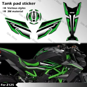 Z125 Fuel Tank Sticker Oil Gas Cap 3D Decal Cover Protector Waterproof For KAWASAKI Z125 Z 125