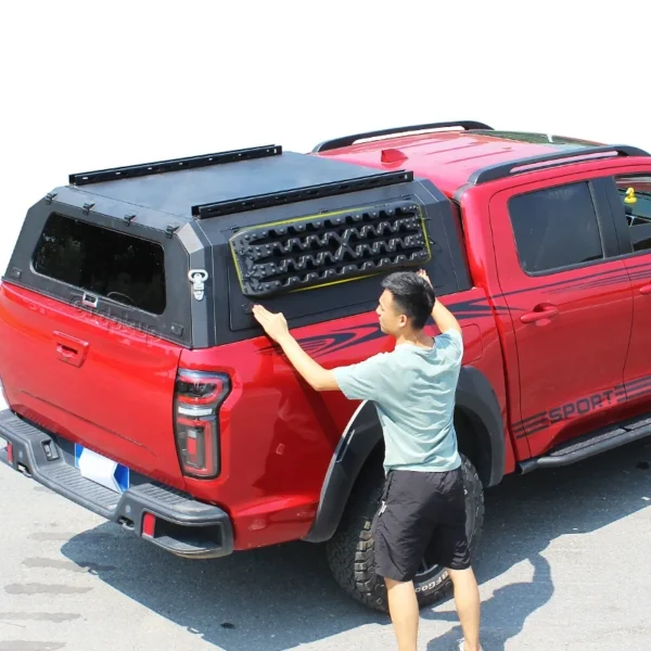 pickup truck topper hardtop with Emergency Recovery Board hard top navara canopy for Nissan Frontier np300 d40 Hardbody - - Racext 2