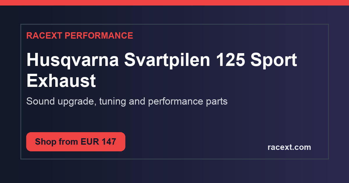 Scarico sportivo Husqvarna Svartpilen 125 RACEXT